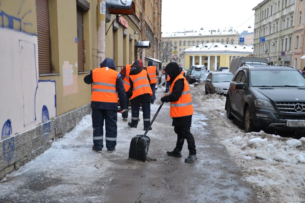 Мундеп раскритиковала коммунальные службы за уборку центра Петербурга