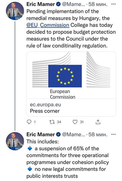 Еврокомиссия ополчилась на Венгрию, а та видит спасение в германо-российском энергетическом сотрудничестве