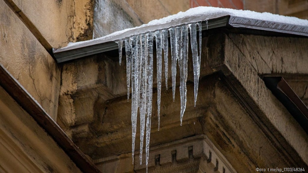 Петербургские коммунальщики сбросили снег с крыши женщине на голову