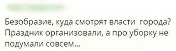 Жители Петербурга раскритиковали Смольный и коммунальщиков за неубранный мусор после Дня города