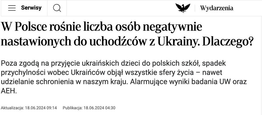 В Польше ухудшается отношение к украинским беженцам