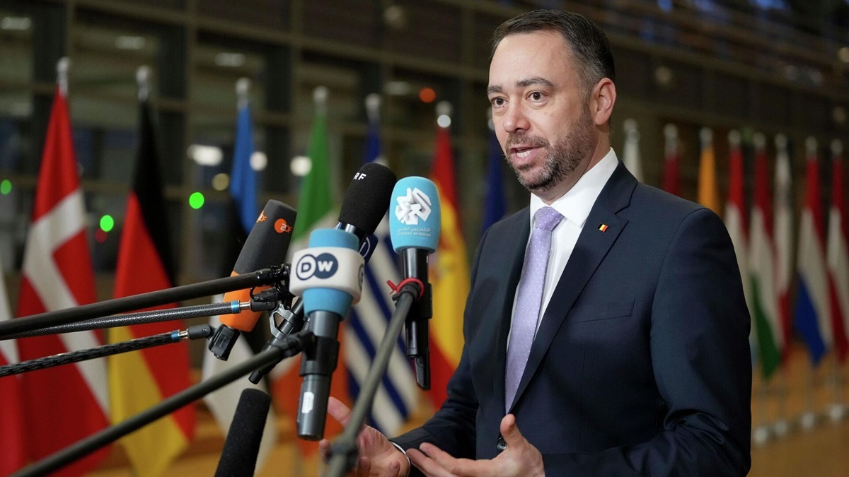 Глава МИД Бельгии Максим Прево. Фото: AP Photo / Virginia Mayo Глава МИД Бельгии Максим Прево